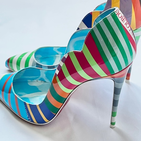 Christian Louboutin Shoes - Christian Louboutin Hot Chick 100 Pumps EU 37.5 | Pearlescent Patent 100mm
